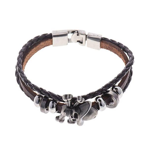دستبند چرمی جی دبلیو ال مدل B15140، JWL B15140 Bracelets