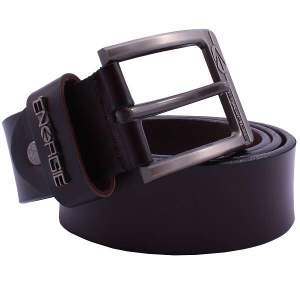 کمربند مردانه چرم کافی طرح انرژی، Coffee Leather Enrgie Belt For Men