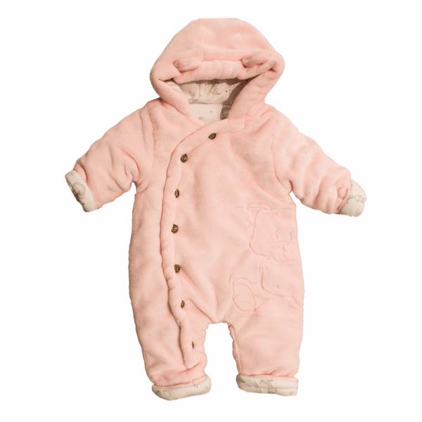 لباس سرهمی ببسی مدل 1426Pink، Bebessi 1426Pink Patch Clothes