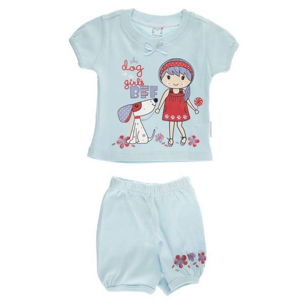 ست لباس دخترانه آدمک مدل 1662001B، Adamak 1662001B Baby Girl Clothing Set