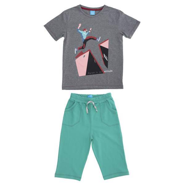 ست لباس پسرانه بنو بنت مدل L045، Beno Bent L045 Boys Clothes Set