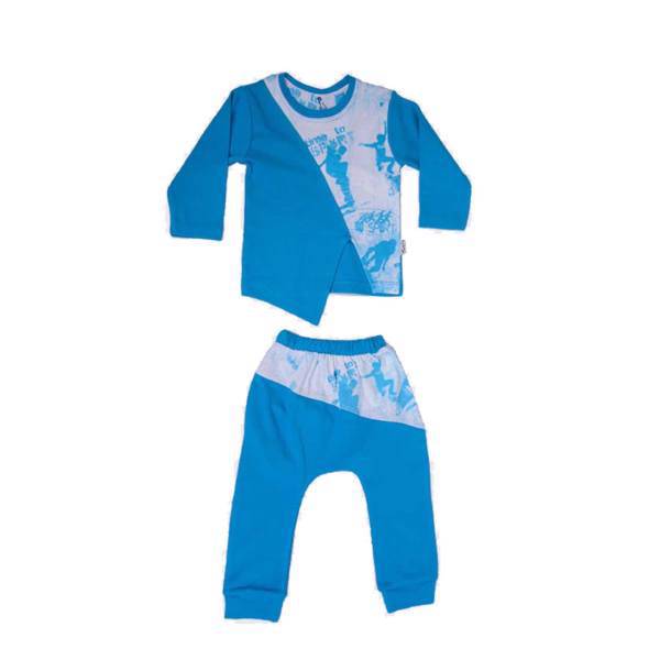 ست لباس پسرانه وان بای وان مدل 1-167، One By One 167-1 Boys Clothes Set