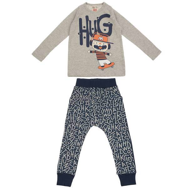 ست لباس پسرانه موشی مدل 16S1-009، Mushi 16S1-009 Boys Clothes Set