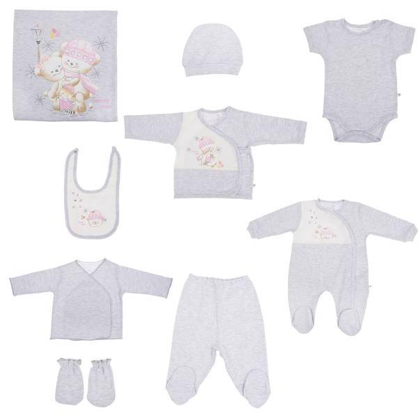 ست لباس نوزادی کارامل مدل ZK2633G، Caramell ZK2633G Baby Clothes Set