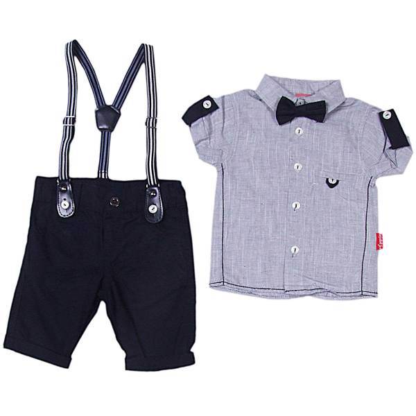ست لباس پسرانه پوپولین مدل 7002، Popolin 7002 Boys Set