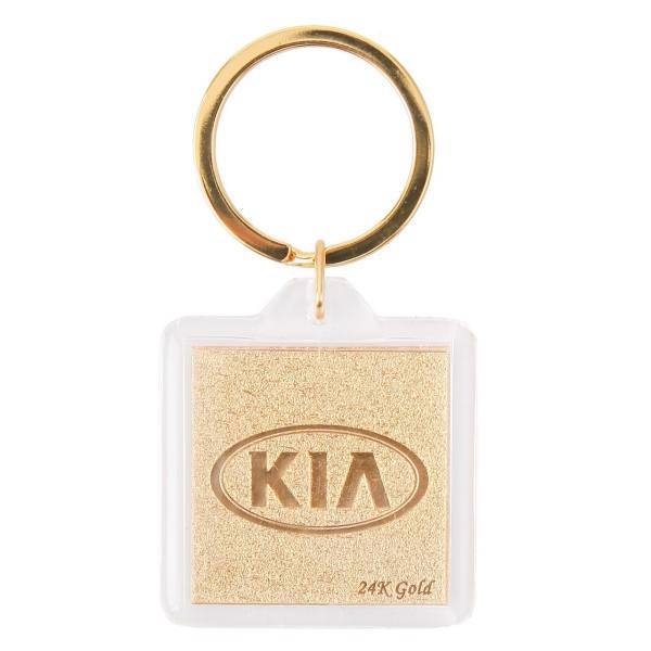 جاسوییچی ورق طلا گالری الون طرح کیا کد 198142، Alone Gallery 198142 KIA Key Ring