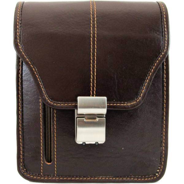 کیف رودوشی مردانه چرم طبیعی برندز کالا مدل BK-622، Model BK-622 Passport Shoulder Bag