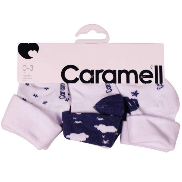 ست جوراب نوزادی کارامل مدل COE2441 INDIGO، Caramell COE2441 INDIGO Socks Set