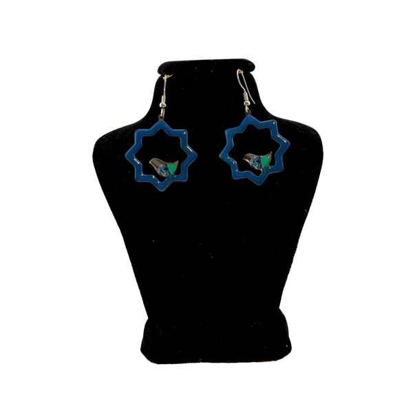 گوشواره گالری بهشت مدل حوض و پرنده طرح 2