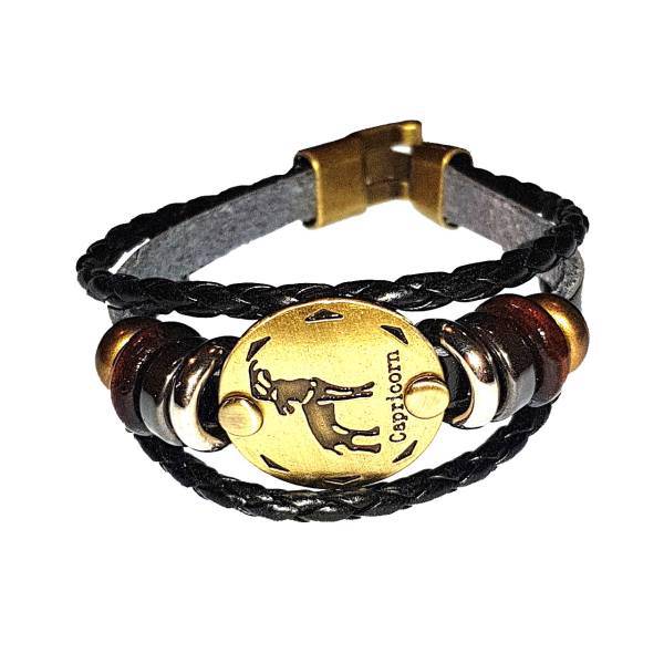 دستبند چرمی الفین طرح ماه دی مدل el02051، Elfin el02051 Leather Bracelet