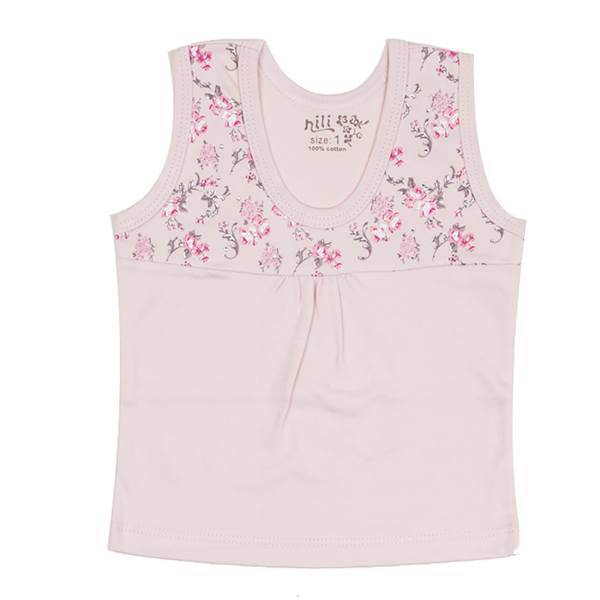 زیرپوش رکابی نوزادی نیلی مدل Rose، Nili Rose Baby Singlet