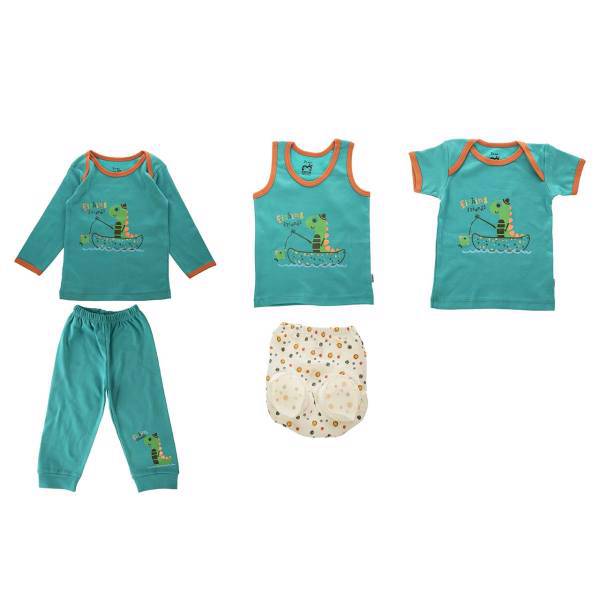 ست لباس نوزادی آدمک مدل Fishing Friends، Adamak Fishing Friends Baby Clothes Set