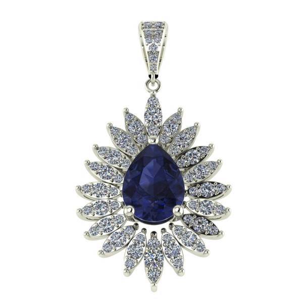 آویز طلا 18 عیار اونیکست مدل 1950 Sapphire، Onixset 1950 Sapphire Gold Pendant