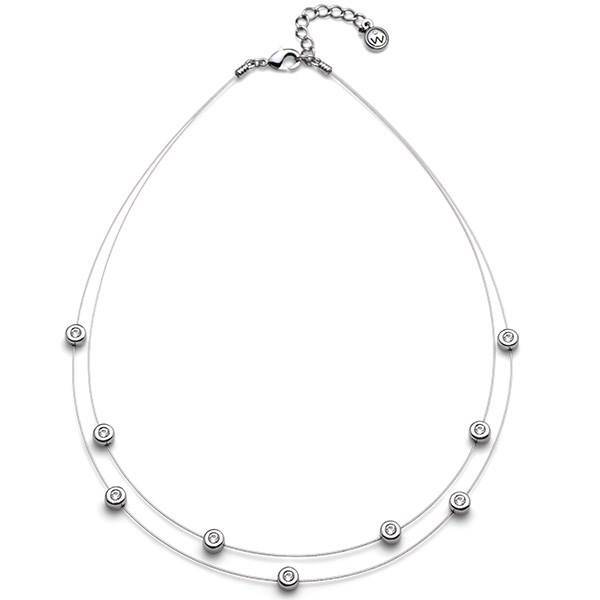 گردنبند کریستال الیور وبر مدل نقطه 001-9317، Oliver Weber 9317-001 Point Crystal Necklace