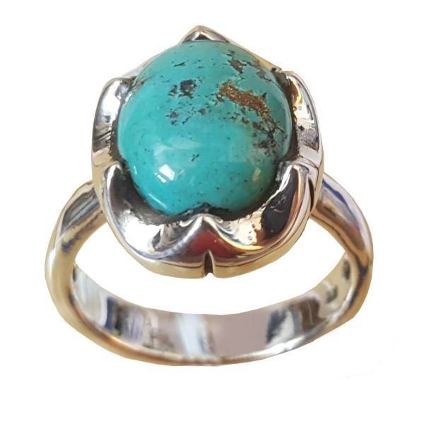 انگشتر نقره فیروزه بلو استون مدل 396110102، Blue Stone 396110102 Turquoise Ring Silver