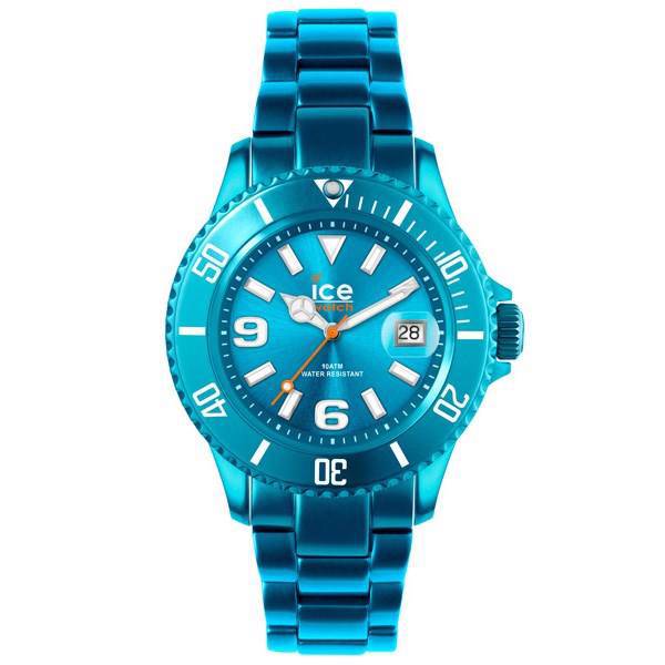 ساعت مچی عقربه ای آیس واچ آیس الو فیروزه‌ای سایز متوسط، Ice-Watch Ice-Alu Turquoise