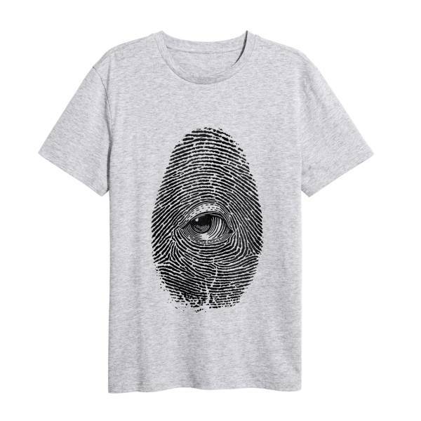 تی شرت ماسادیزان مدل اثر انگشت کد 254، Masa Design Tshirt Finger Print 254