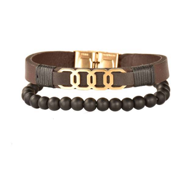 دستبند چرمی کهن چرم مدل BR164-7، Kohan Charm BR164-7 Leather Bracelet