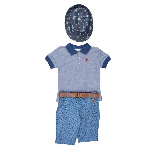 ست لباس پسرانه منا رزا مدل 15257، Monna Rosa 15257 Baby Boy Clothing Set