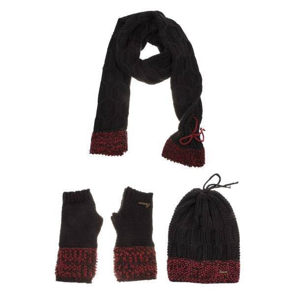 ست کلاه، شال و دستکش فونم مدل 3050، Fonem 3050 Beanie Scarf And Gloves Set