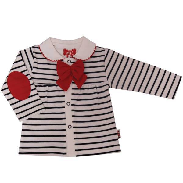 تونیک نوزادی نیلی مدل Red Bow، Nili Red Bow Baby Tunic