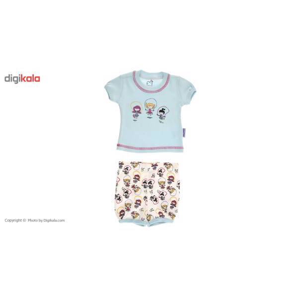 ست لباس دخترانه آدمک مدل 1652001B، Adamak 1652001B Baby Girl Clothing Set