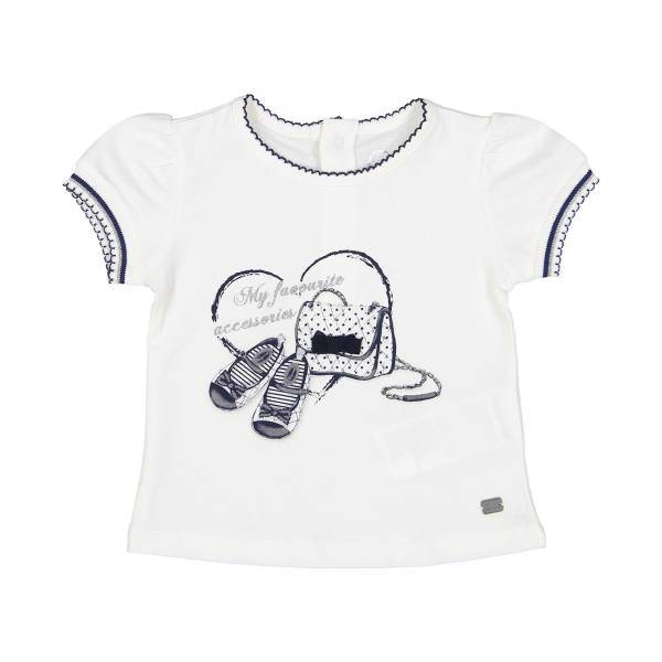 تی شرت نخی نوزادی دخترانه مایورال مدل MA 1046058، Mayoral MA 1046058 Baby Girls T-Shirts