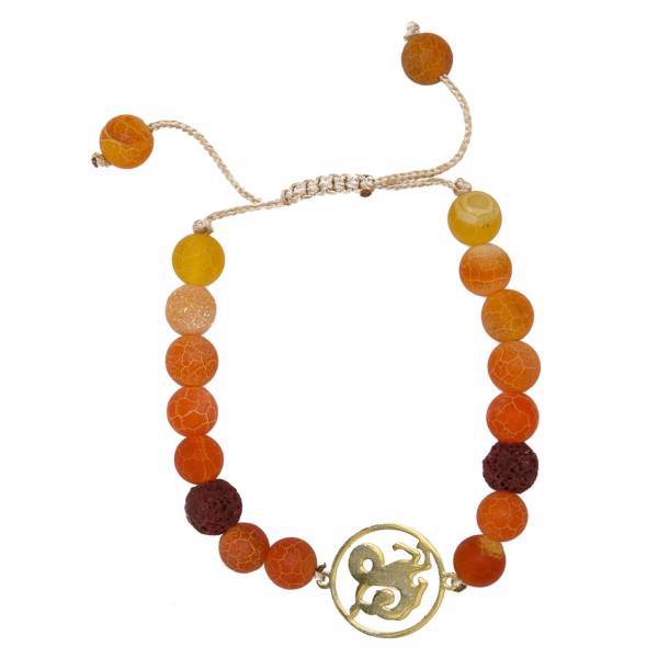 دستبند نوژین مدل دی نارنجی، Nojin Orange Dey Bracelet