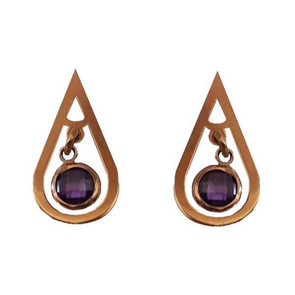 گوشواره طلا 18 عیار گالری آمانژ مدل D238