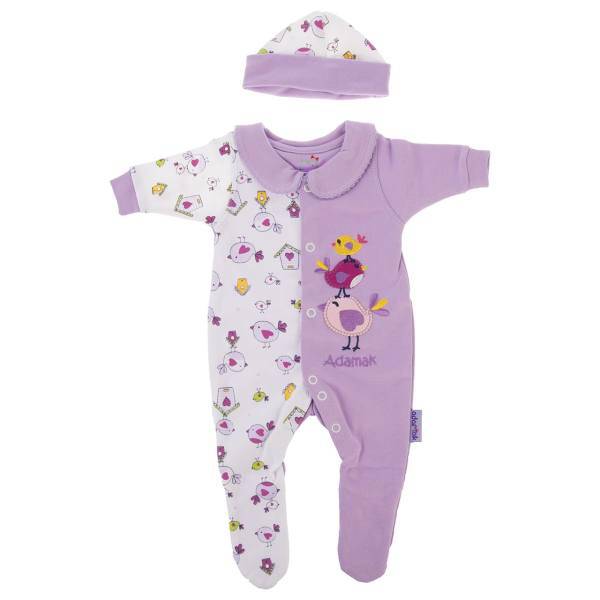 ست لباس دخترانه آدمک مدل 1322011V، Adamak 1322011V Baby Girl Clothing Set