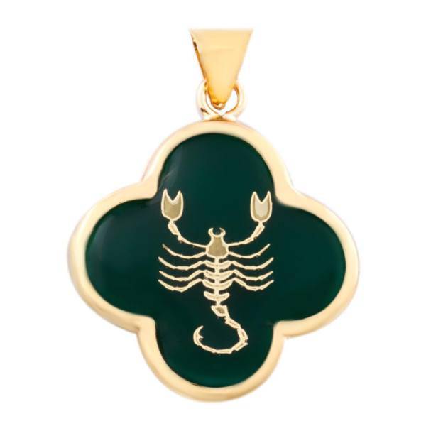 آویز گردنبند طلا 18 عیار مرجان مدل 0137، Marjan 0137 Gold Necklace Pendant Plaque