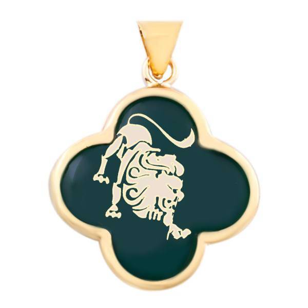 آویز گردنبند طلا 18 عیار مرجان مدل 0134، Marjan 0134 Gold Necklace Pendant Plaque