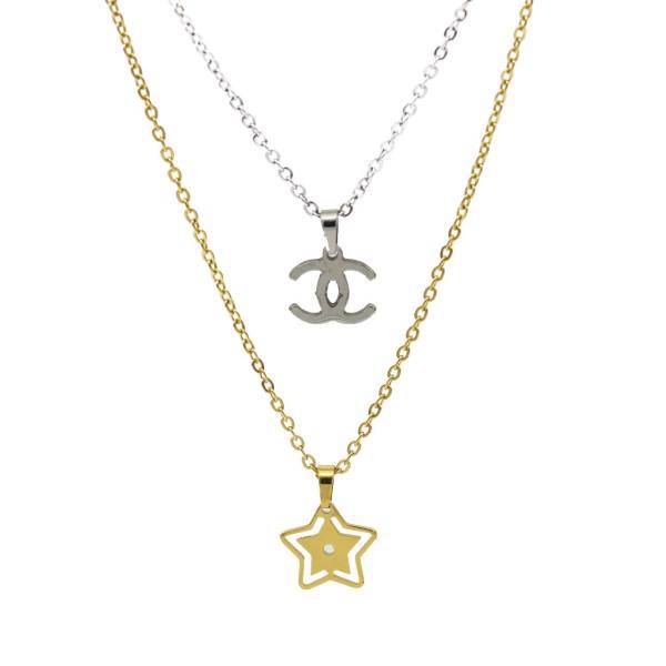 گردنبند لوکسین طرح ستاره مدل N635، Loxin Star N635 Necklace