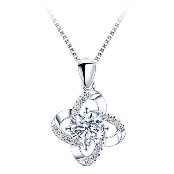 گردنبند نقره شهر جواهر مدل SJ-N052، Shahrejavaher SJ-N052 Silver Necklace