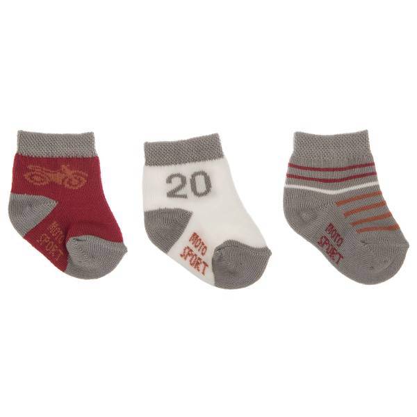 جوراب کودک یومسه مدل 37633 بسته 3 عددی، Yumese 37633 Baby Socks Pack Of 3