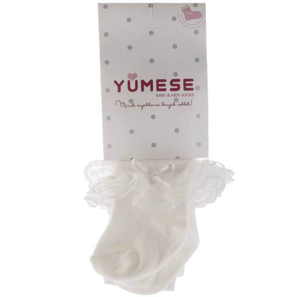 جوراب شلواری سفید صدفی یومسه مدل 3643، Yumese White Shells 3643 Pantyhose