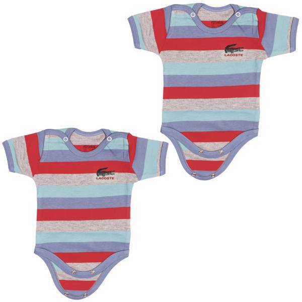 ست زیر دکمه دار آستین کوتاه مدل Lacoste بسته 2 عددی، Pooshiran Lacoste Under Button With Short Sleeves Set Pack Of 2