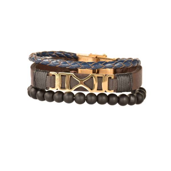 دستبند چرمی کهن چرم مدل BR159-7، Kohan Charm BR159-7 Leather Bracelet