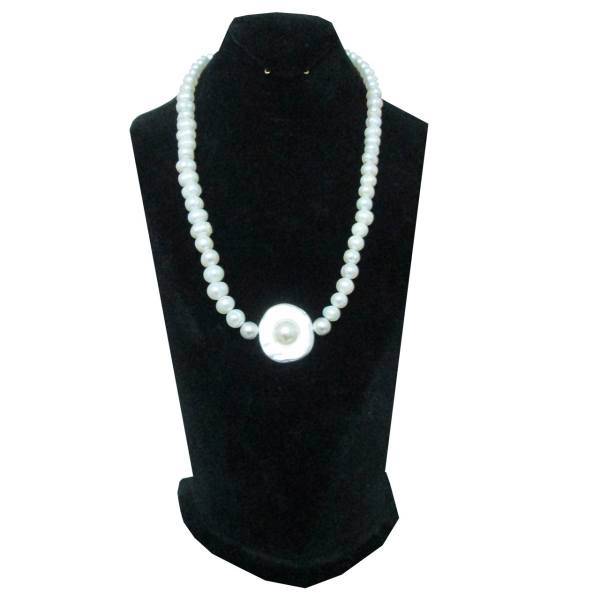 گردنبند مروارید سفید گینو مدل 124، Giuno 124 White Pearl Crystal Necklace