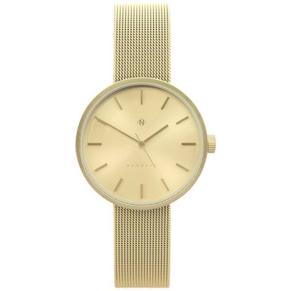 ساعت مچی عقربه ای زنانه نیوگیت مدل The Atom Gold Mesh Bracelet، Newgate The Atom Gold Mesh Bracelet Woman Watch