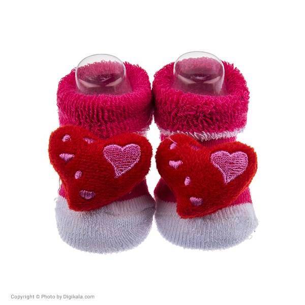 پاپوش عروسکی بیبی ساکس طرح قلب، Baby Socks Heart Puppet Footwear