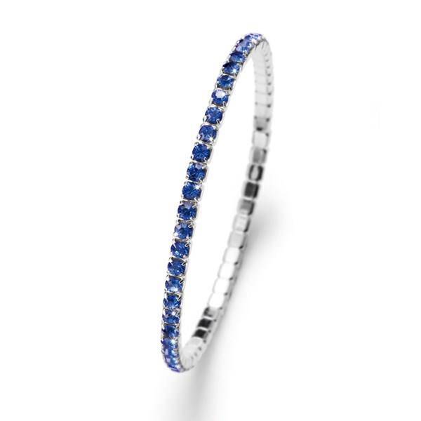 دستبند النگویی یاقوت کبود الیور وبر مدل دنس 206-5214، Oliver Weber 5214-206 Dance Sapphire Bracelet
