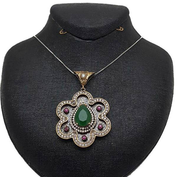 گردنبند نقره ترمه مدل KB7