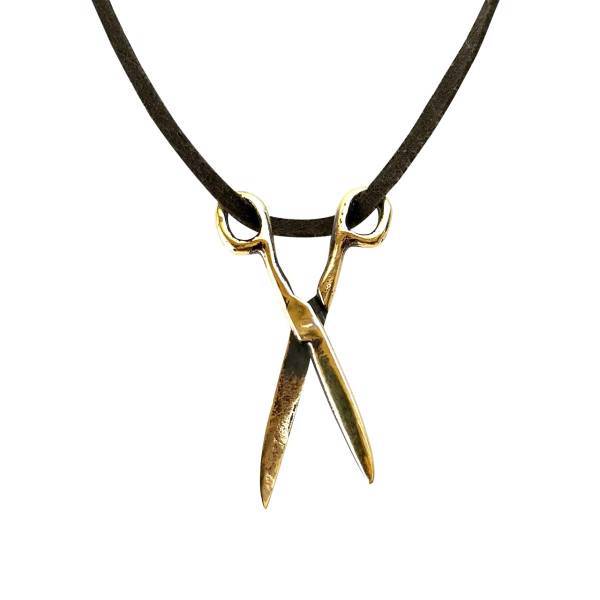 گردنبند کاربه طرح قیچی، Karebeh scissor Necklace