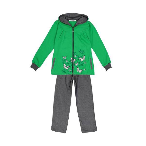 ست سویشرت و شلوار دخترانه پی جامه مدل 879، Pijame 879 Sweatshirt And Pants For Girls