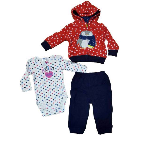 ست لباس دخترانه کارترز مدل 390، Carters 390 Baby Girl Clothing Set