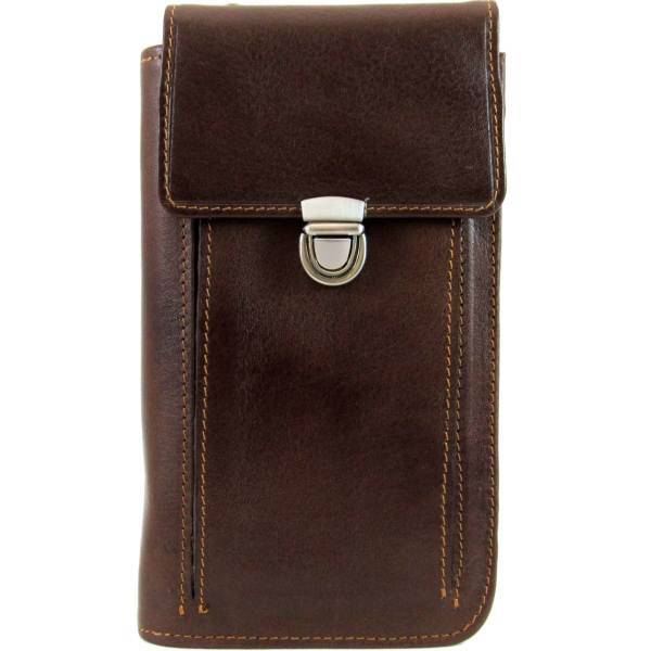 کیف پاسپورتی چرم طبیعی برندزکالا مدل BK-614، Model BK-614 Passport Shoulder Bag