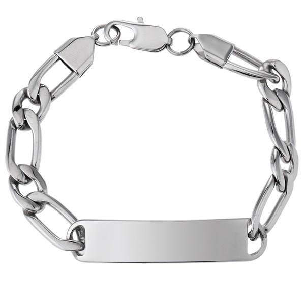 دستبند زنجیری پلاک دار جی دبلیو ال مدل BM111، JWL BM111 Bracelets