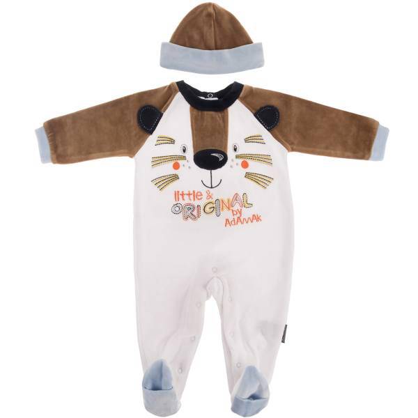 ست لباس پسرانه آدمک مدل 1313011BR، Adamak 1313011BR Baby Boy Clothing Set