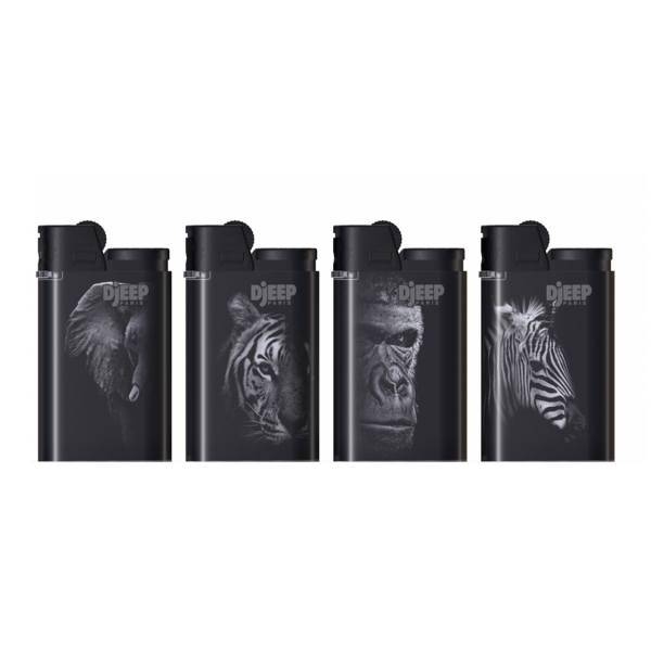 فندک دیجیپ مدل Animals بسته 4 عددی، Djeep Animals Lighter Pack Of 4